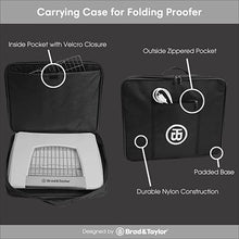 Carrying case for the folding proofer, infographics