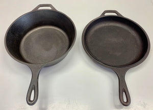 THE FAMOUS LODGE L8DD3 or LCC3 CAST IRON COMBO COOKER/SKILLET SET